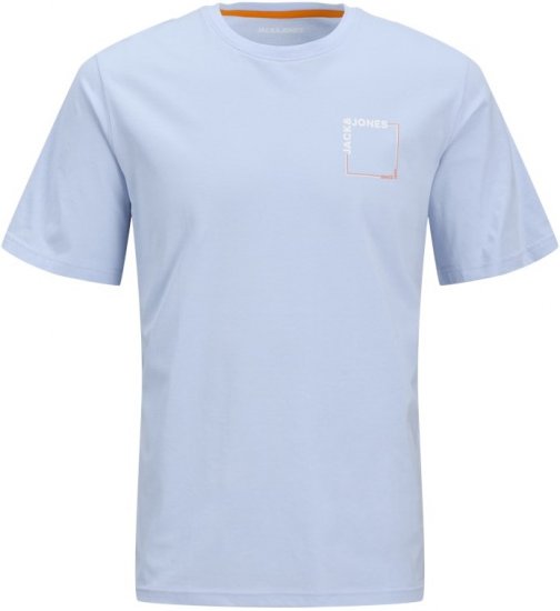 Jack & Jones Verner Crew Neck T-Shirt Chambray Blue - Tricouri - Tricouri Bărbați Mărimi Mari