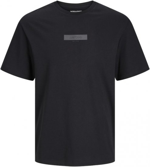 Jack & Jones TAKA T-Shirt Black - Tricouri - Tricouri Bărbați Mărimi Mari