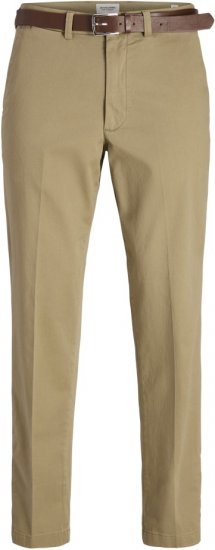 Jack & Jones Ollie Franco Chino Pants with Belt Brown - Blugi & pantaloni - Blugi & Pantaloni Bărbați Mărimi Mari