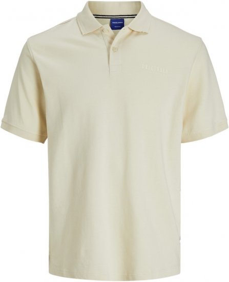 Jack & Jones Frederiksberg Polo Antique White - Tricouri polo - Tricouri Polo Bărbați Mărimi Mari