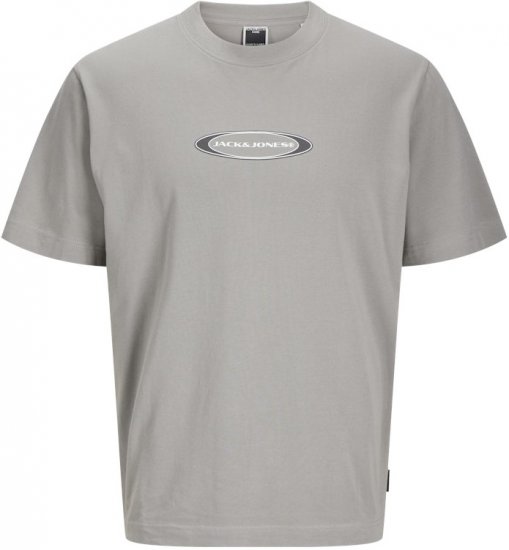 Jack & Jones Pacer Branding Print T-Shirt Grey - Tricouri - Tricouri Bărbați Mărimi Mari