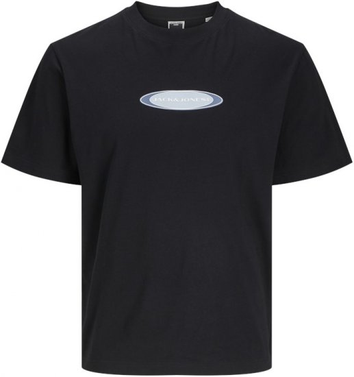 Jack & Jones Pacer Branding Print T-Shirt Black - Tricouri - Tricouri Bărbați Mărimi Mari