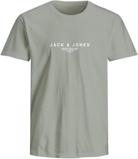 Jack & Jones Harris Crew Neck T-Shirt Green - Tricouri - Tricouri Bărbați Mărimi Mari