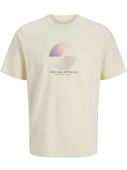 Jack & Jones Calma Crew Neck T-Shirt Sweet Corn - Tricouri - Tricouri Bărbați Mărimi Mari