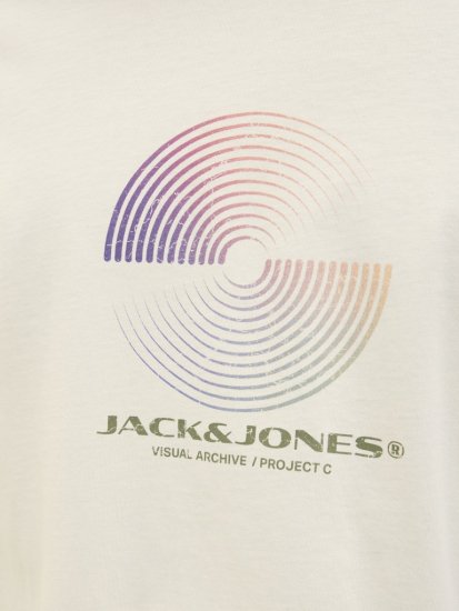 Jack & Jones Calma Crew Neck T-Shirt Sweet Corn - Tricouri - Tricouri Bărbați Mărimi Mari