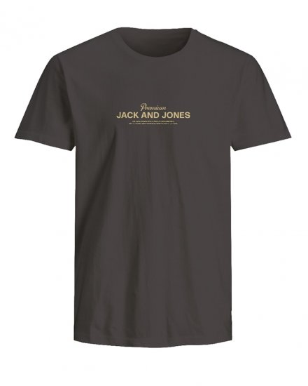 Jack & Jones Ferris Crew Neck T-Shirt Black - Tricouri - Tricouri Bărbați Mărimi Mari