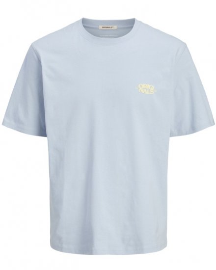 Jack & Jones Tavira Type Crew Neck T-Shirt Skyway - Tricouri - Tricouri Bărbați Mărimi Mari