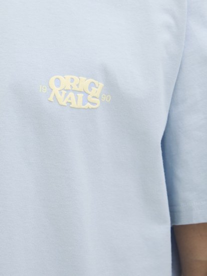 Jack & Jones Tavira Type Crew Neck T-Shirt Skyway - Tricouri - Tricouri Bărbați Mărimi Mari