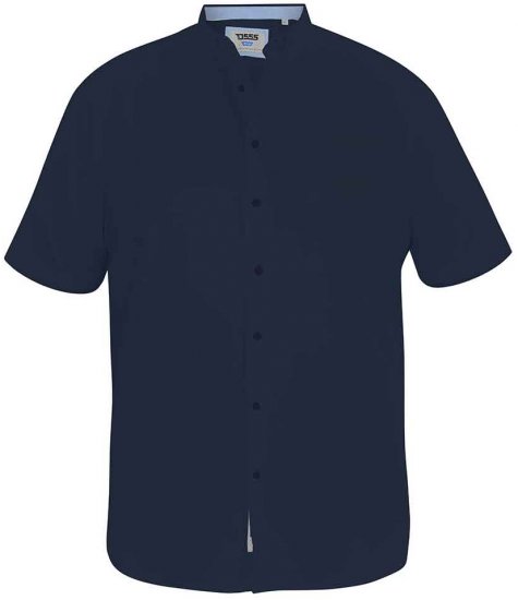 D555 James Short Sleeve Oxford Shirt Navy - Cămăși - Cămăși Bărbați Mărimi Mari