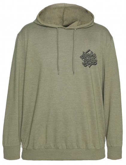 Jack & Jones Jorbrad Hoodie Dusty Olive - Pulovere & hanorace - Pulovere & Hanorace Bărbați Mărimi Mari