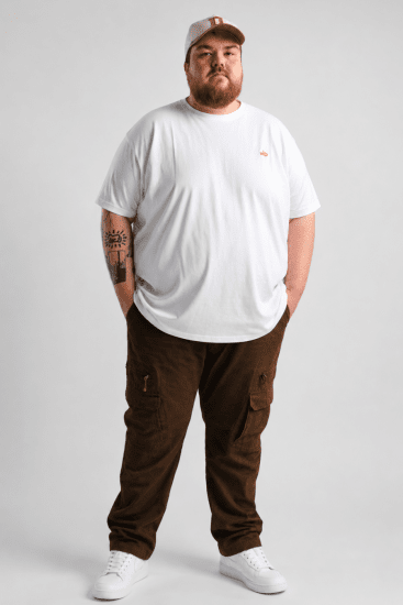 Kam Jeans Cargo pants Khaki - Blugi & pantaloni - Blugi & Pantaloni Bărbați Mărimi Mari