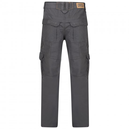 Kam Jeans Cargo pants Grey - Blugi & pantaloni - Blugi & Pantaloni Bărbați Mărimi Mari