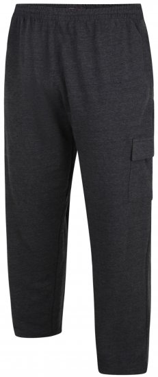 Kam Jeans Lightweight Sweatpants with Cargo pocket Charcoal - Pantaloni trening - Pantaloni Trening Bărbați Mărimi Mari