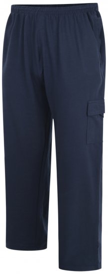 Kam Jeans Lightweight Sweatpants with Cargo pocket Navy - Pantaloni trening - Pantaloni Trening Bărbați Mărimi Mari