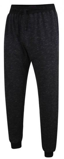 Kam Jeans 235 Melange Jog Bottoms Black - Pantaloni trening - Pantaloni Trening Bărbați Mărimi Mari