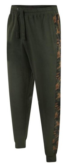 Kam Jeans 236 Camo Print Panelled Joggers Khaki - Pantaloni trening - Pantaloni Trening Bărbați Mărimi Mari