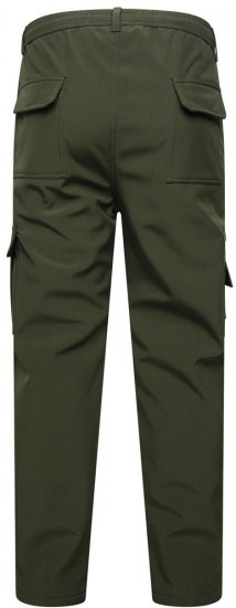 Kam Jeans 245 Pantaloni softshell cu talie elastică kaki - Blugi & pantaloni - Blugi & Pantaloni Bărbați Mărimi Mari