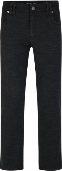 Kam Jeans 264 Slub Weave 5 Pocket Stretch Pants Charcoal - Blugi & pantaloni - Blugi & Pantaloni Bărbați Mărimi Mari
