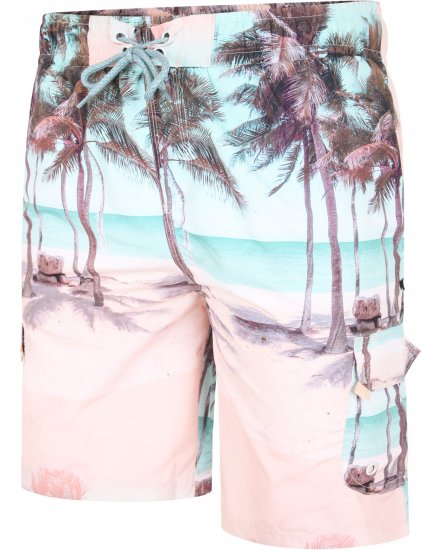 Kam Jeans 3000 Palm Print Cargo Swimshorts - Lenjerie intimă & costum baie - Lenjerie Intimă Bărbați Mărimi Mari