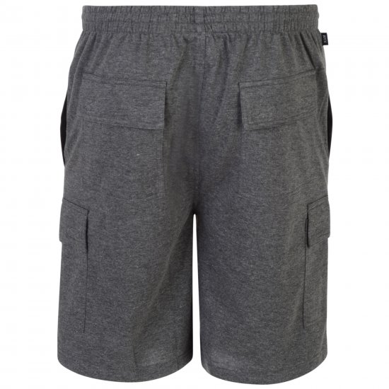 Kam Jeans Cargo Jogger shorts Grey - Pantaloni trening - Pantaloni Trening Bărbați Mărimi Mari