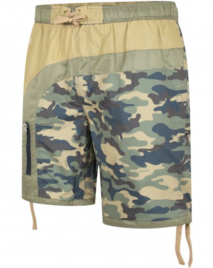 Kam Jeans 3004 Camo Panel Board Swimshorts - Lenjerie intimă & costum baie - Lenjerie Intimă Bărbați Mărimi Mari