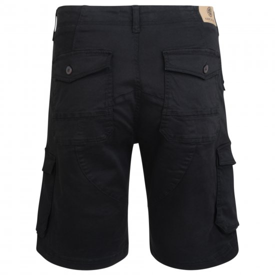 Kam Jeans 320 Cargoshorts Black - Pantaloni scurți - Pantaloni Scurți Mărimi mari Bărbați 
