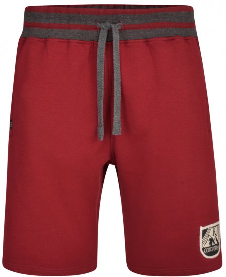 Kam Jeans 327 Jersey Shorts Burgundy - Pantaloni trening - Pantaloni Trening Bărbați Mărimi Mari