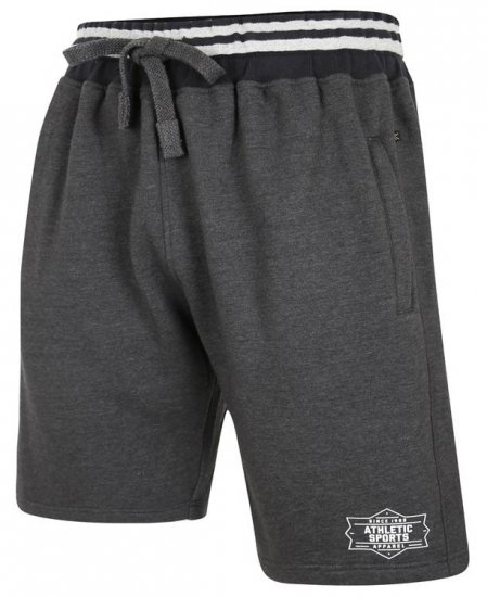 Kam Jeans 3301 Athletic Sports Jog Shorts Charcoal - Pantaloni trening - Pantaloni Trening Bărbați Mărimi Mari
