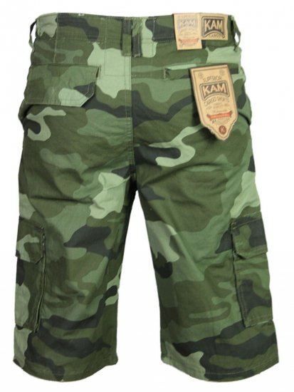 Kam Jeans 330 Cargoshorts Camo - Pantaloni scurți - Pantaloni Scurți Mărimi mari Bărbați 