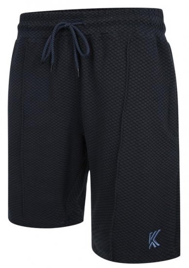 Kam Jeans 3305 Jaquard Mesh Shorts Navy - Pantaloni trening - Pantaloni Trening Bărbați Mărimi Mari