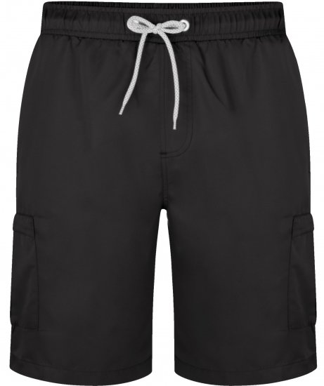 Kam Jeans 334 Cargo Swim Shorts Black - Lenjerie intimă & costum baie - Lenjerie Intimă Bărbați Mărimi Mari