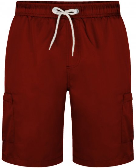 Kam Jeans 334 Cargo Swim Shorts Burgundy - Lenjerie intimă & costum baie - Lenjerie Intimă Bărbați Mărimi Mari