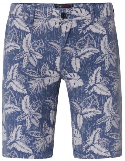 Kam Jeans 340 Dress Shorts Denim Blue - Pantaloni scurți - Pantaloni Scurți Mărimi mari Bărbați 
