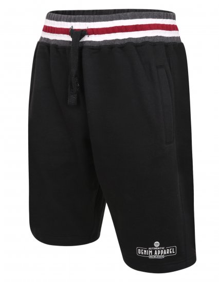 Kam Jeans 344 Jogger Shorts Black - Pantaloni trening - Pantaloni Trening Bărbați Mărimi Mari