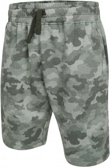 Kam Jeans 346 Camo Sweat Shorts Olive TALL SIZES - ÎMBRĂCĂMINTE BĂRBAȚI MT-6XLT - Tall dimensiuni bărbați