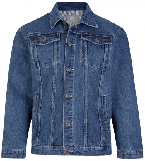Kam Jeans Western Denim Jacket Blue - Geci - Geci Bărbați Mărimi Mari