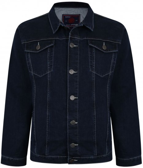 Kam Jeans 405 Western Denim Jacket Indigo - Geci - Geci Bărbați Mărimi Mari