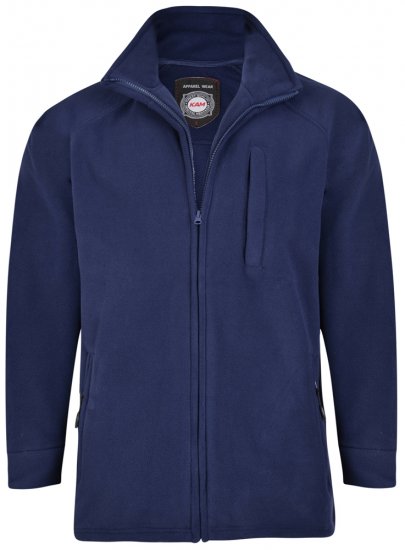 Kam Jeans 437 Fleece Jacket Navy - Pulovere & hanorace - Pulovere & Hanorace Bărbați Mărimi Mari