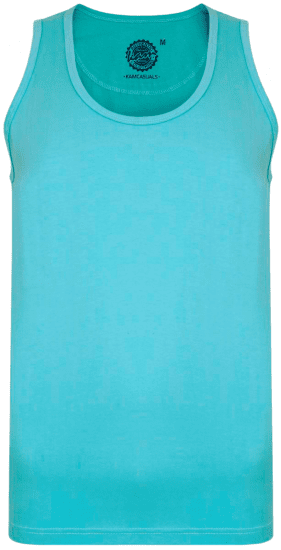 Kam Jeans 500 Tank Top Aqua - Tricouri - Tricouri Bărbați Mărimi Mari