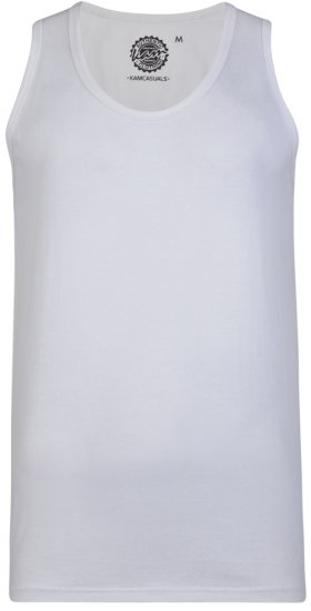 Kam Jeans 500 Tank Top White - Tricouri - Tricouri Bărbați Mărimi Mari