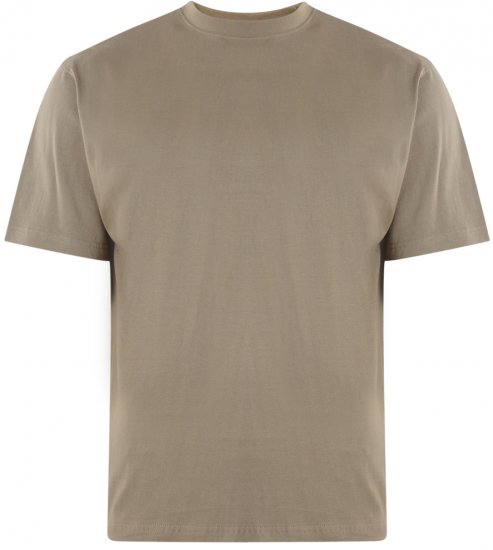 Kam Jeans T-shirt Olive - Tricouri - Tricouri Bărbați Mărimi Mari