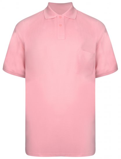 Kam Jeans Polo Pink - Tricouri polo - Tricouri Polo Bărbați Mărimi Mari