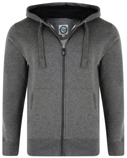 Kam Jeans Hoodie Charcoal TALL SIZES - ÎMBRĂCĂMINTE BĂRBAȚI MT-6XLT - Tall dimensiuni bărbați