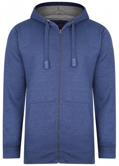 Kam Jeans Hoodie Royal Blue - Pulovere & Hanorace - Pulovere & Hanorace Bărbați Mărimi Mari
