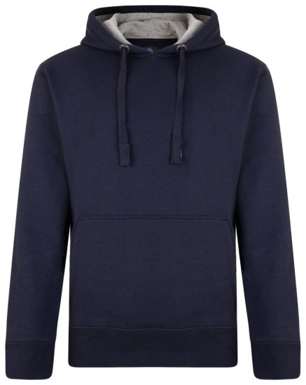 Kam Jeans Crew Neck Hoodie Navy - Pulovere & hanorace - Pulovere & Hanorace Bărbați Mărimi Mari