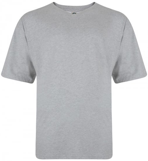 Kam Jeans V-neck T-shirt Grey - Tricouri - Tricouri Bărbați Mărimi Mari
