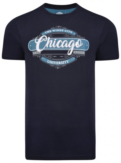 Kam Jeans 5253 T-shirt Navy - Tricouri - Tricouri Bărbați Mărimi Mari