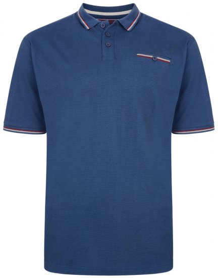 Kam Jeans 5291 Polo Denim - Tricouri polo - Tricouri Polo Bărbați Mărimi Mari