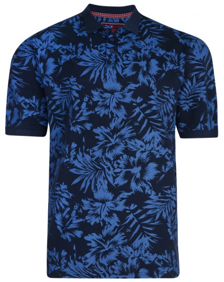Kam Jeans 5295 Polo Navy - Tricouri polo - Tricouri Polo Bărbați Mărimi Mari