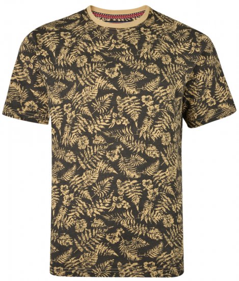 Kam Jeans 5305 T-shirt Charcoal - Tricouri - Tricouri Bărbați Mărimi Mari